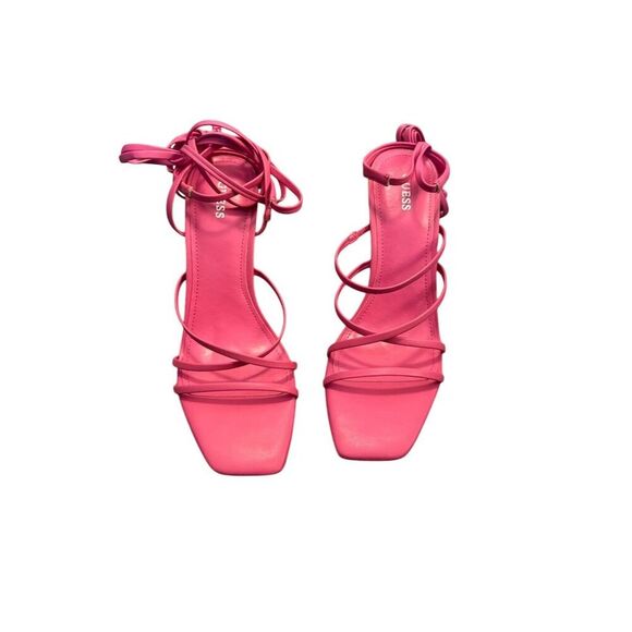 GUESS Women's Zabyie Pink Strappy Heeled Sandals Size 9 Party/Cocktail - Picture 10 of 16